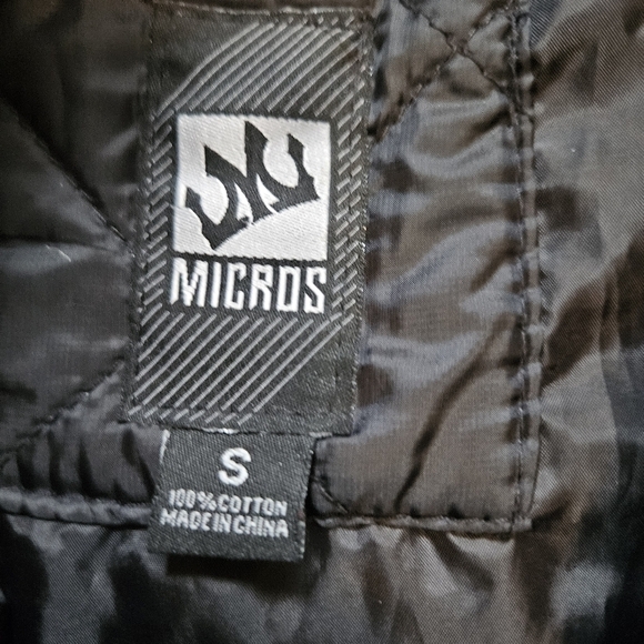 Quilted Micros jacket black small - Picture 4 of 6